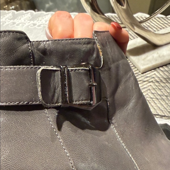 Anne Klein Women's Gray Ankle Booties - Picture 6 of 8